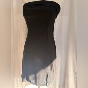 SHEIN Black Strapless Dress